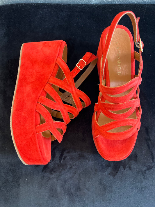 Cafe' Noir - Sandalo Zeppa Tre Incroci