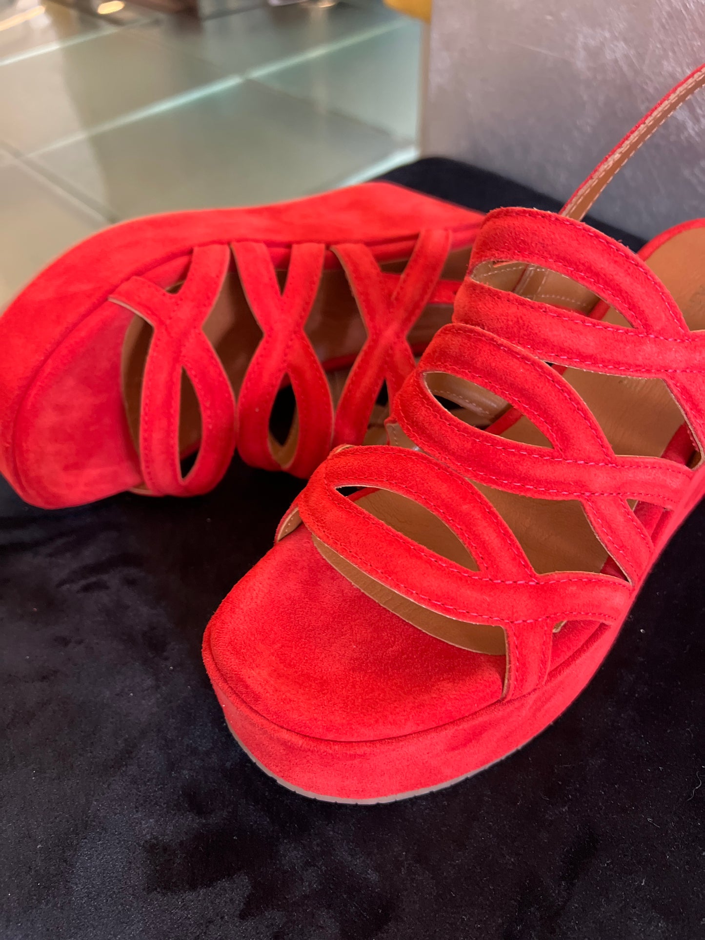 Cafe' Noir - Sandalo Zeppa Tre Incroci