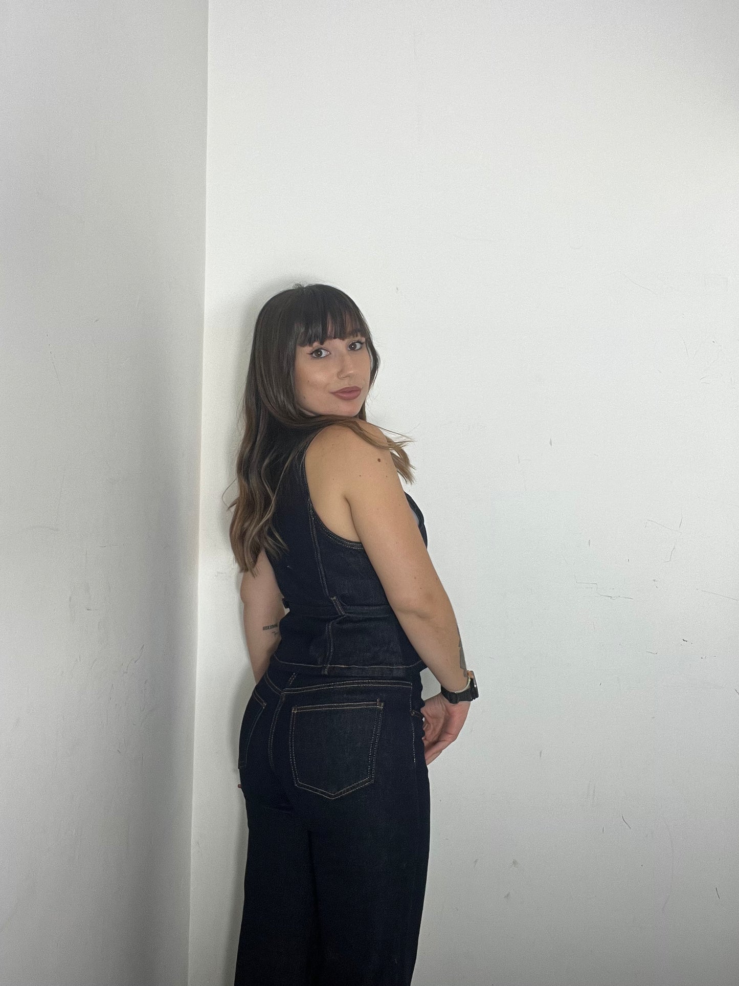 Nueva Vida - Gilet Jeans Flora