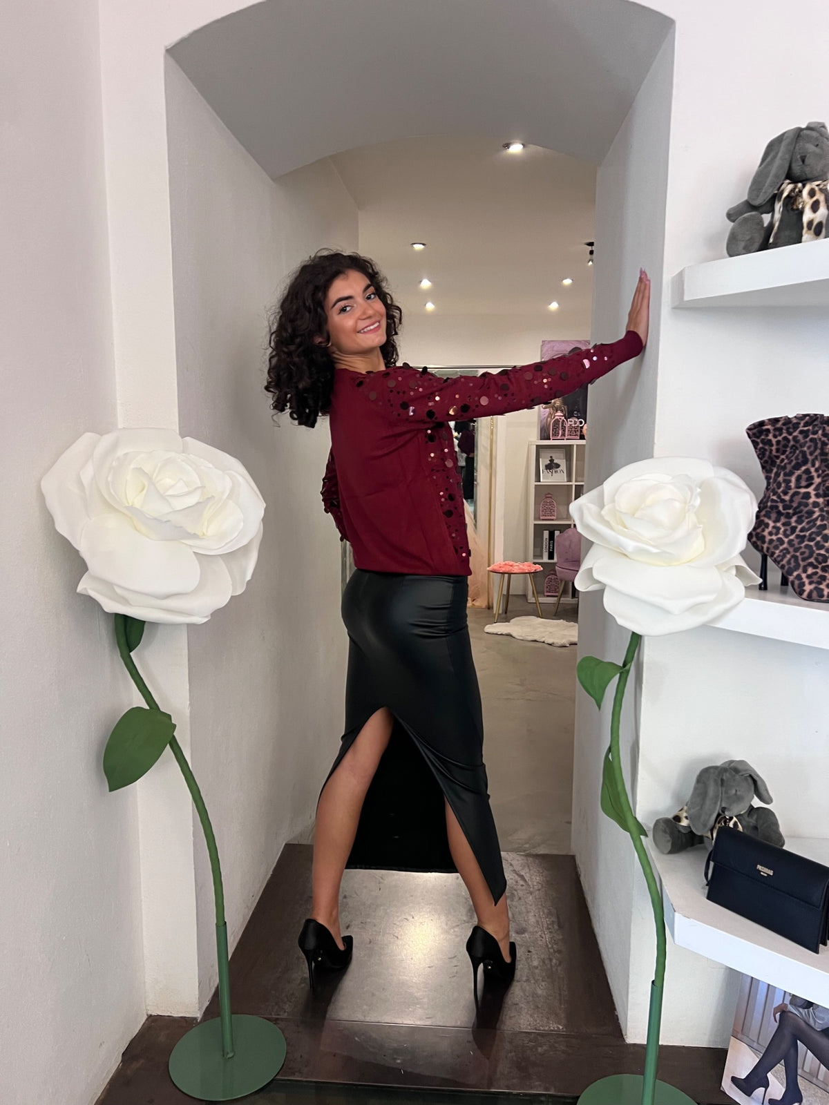 Girocollo Lorella - Grigio / Bianco / Nero / Bordeaux