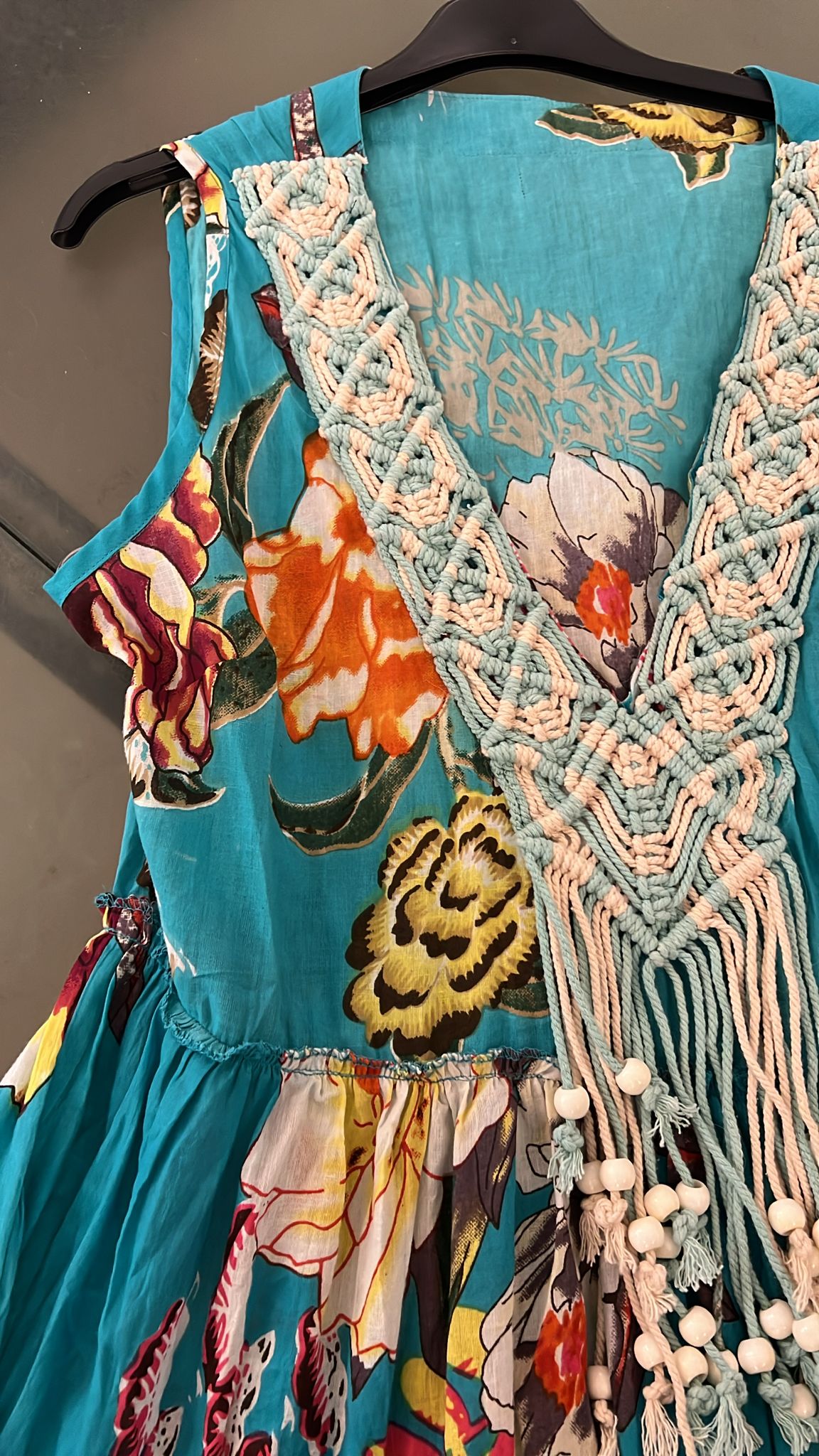 Nueva Vida - Abito Corto Con Perline