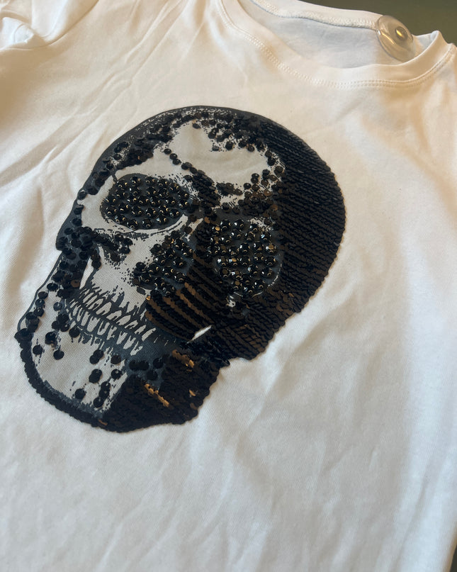 17.774797 - Nueva Vida - T-Shirt Teschio - Bianco
