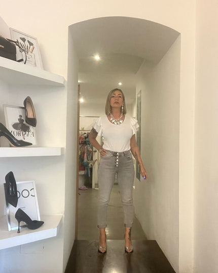 Nueva Vida - Jeans Grigio - M7545