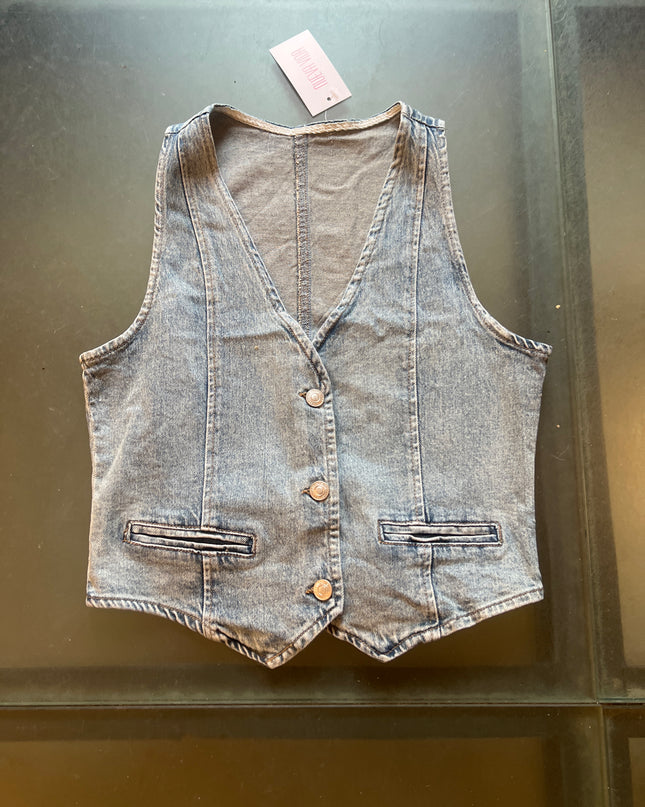 17.774807 - Nueva Vida - Gilet Jeans - Blu