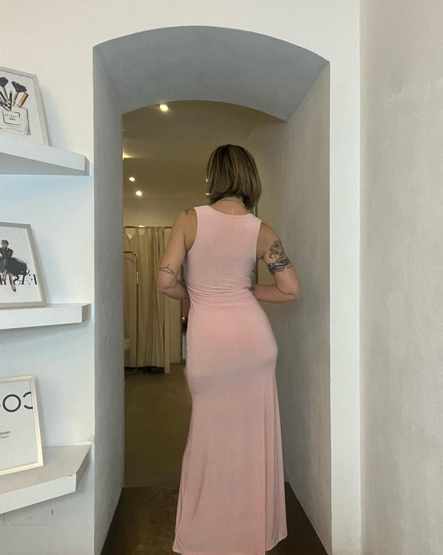 Nueva Vida - Abito Lungo Con Spilla - 75580