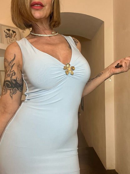 Nueva Vida - Abito Lungo Con Spilla