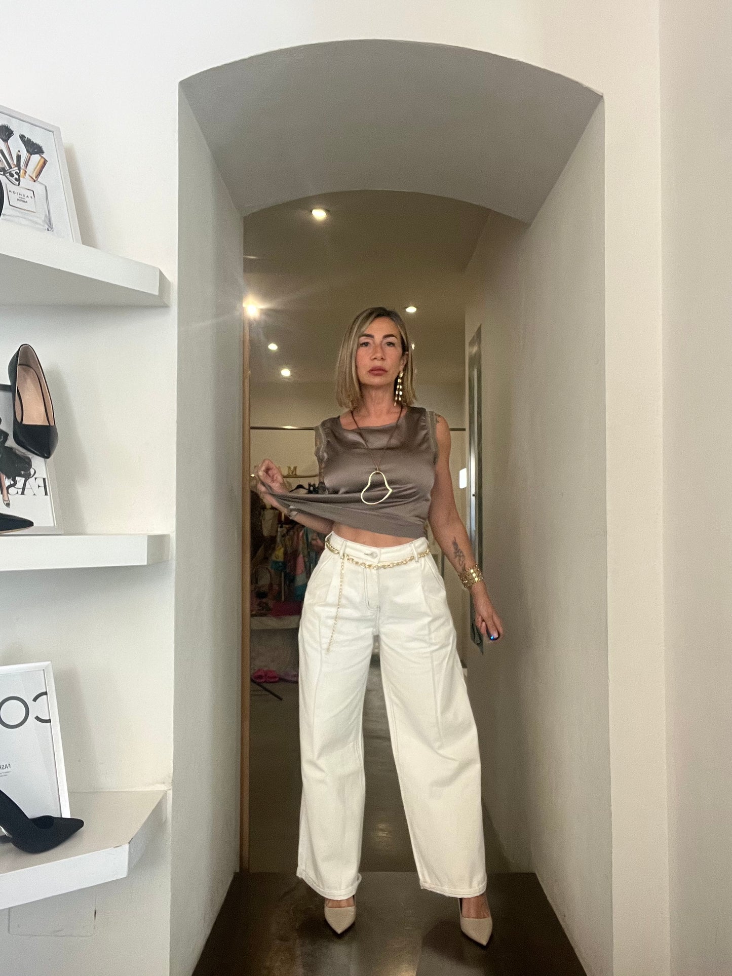 Nueva Vida - Jeans Palazzo Bianchi