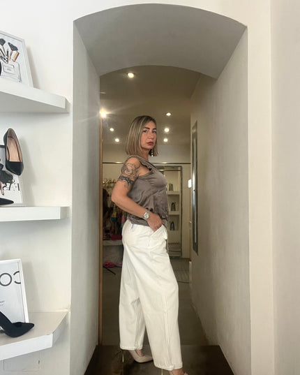 Nueva Vida - Jeans Palazzo Bianchi - DH1005 JEANS PALAZZO