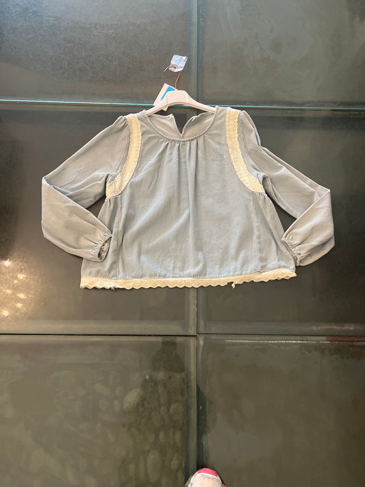Nueva Vida - Camicia Jeans Apll Pizzo