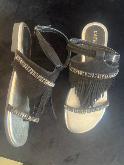 Cafe' Noir - Infradito Camoscio Frangie