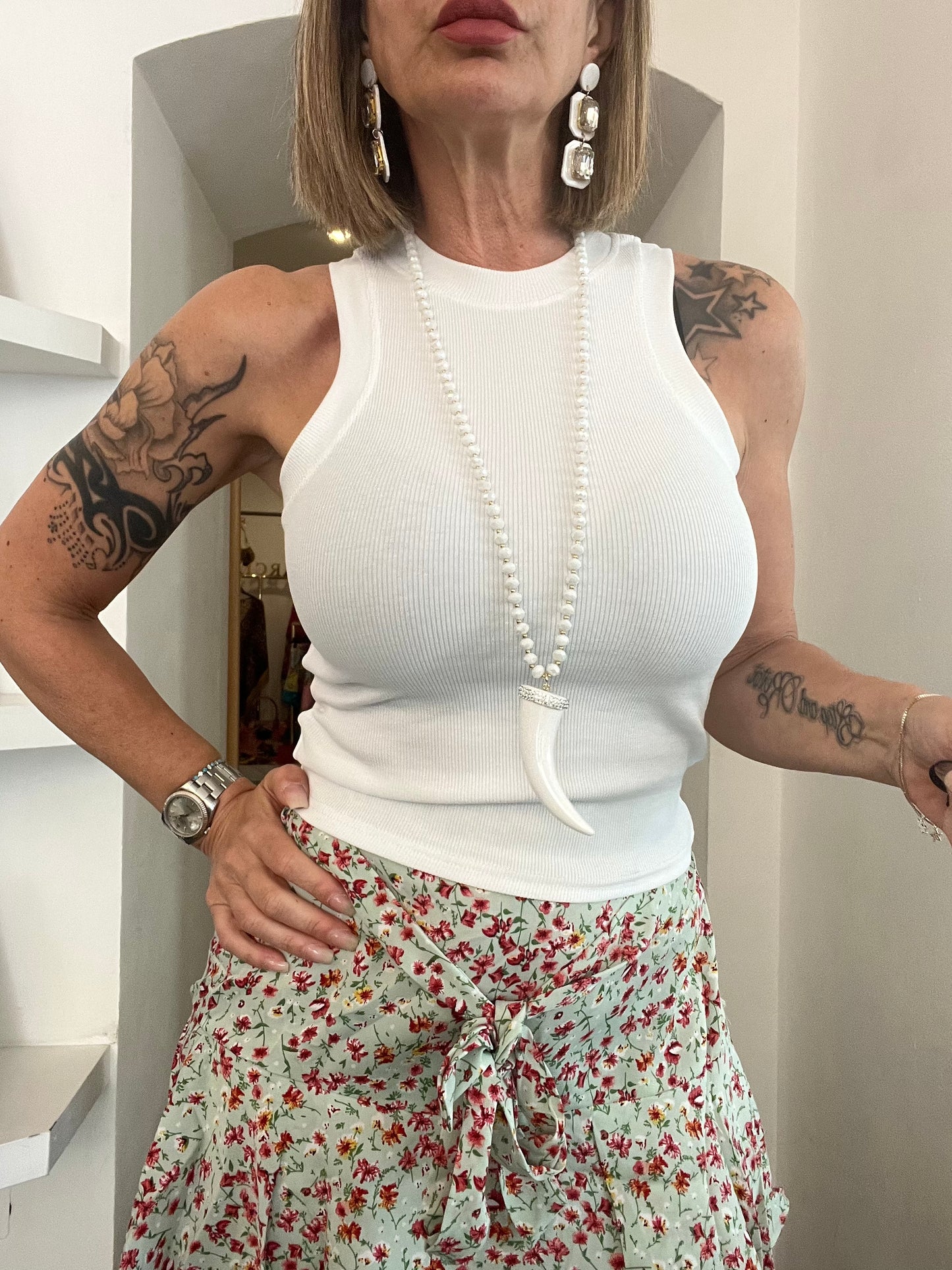 Nueva Vida - Canotta Costine Crop