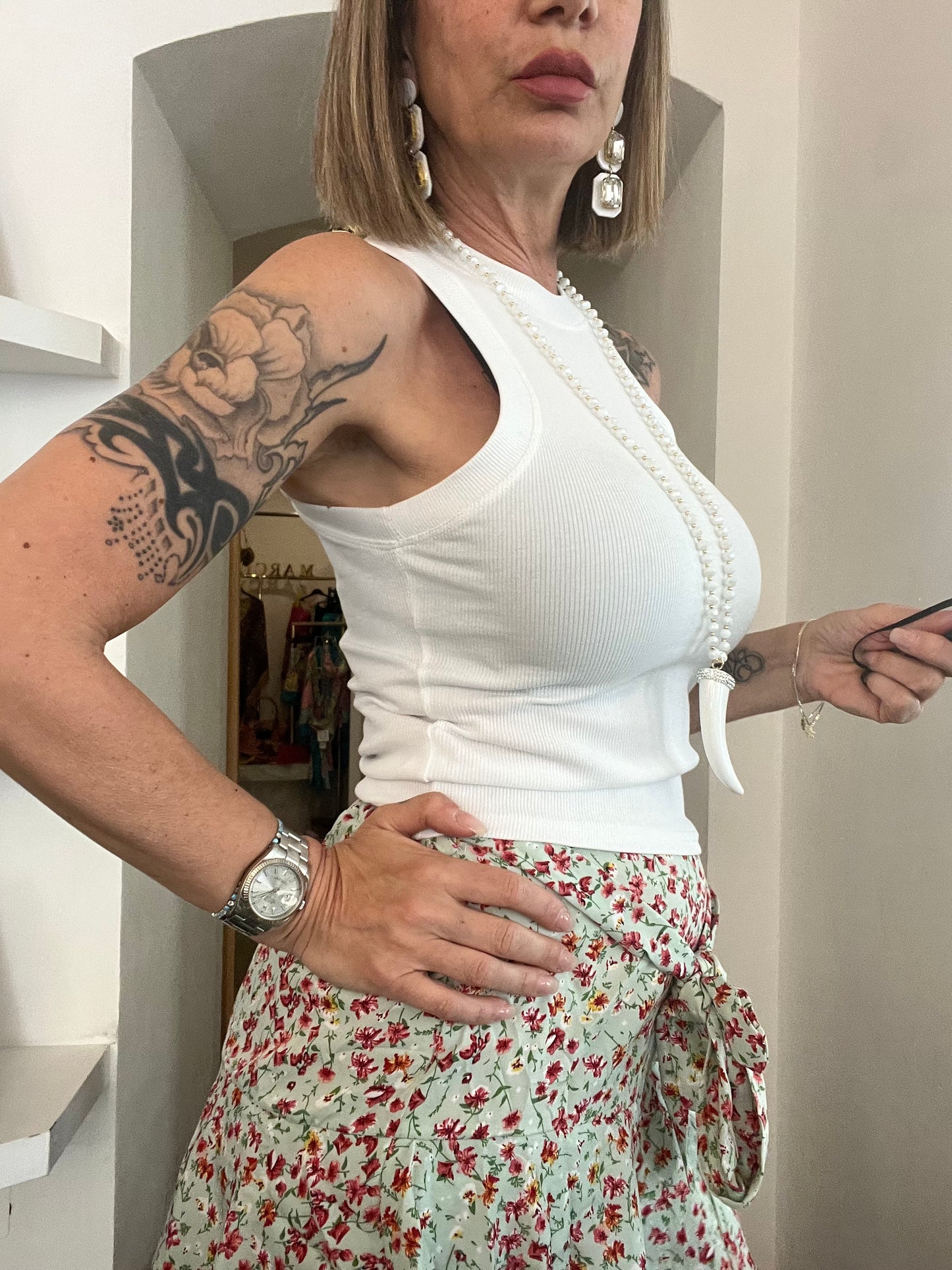 Nueva Vida - Canotta Costine Crop