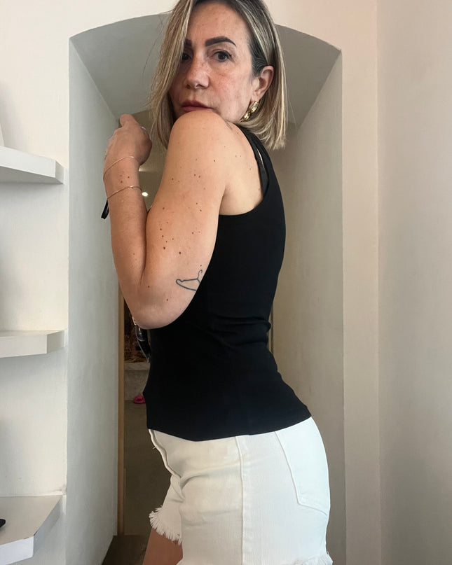 Nueva Vida - Shorts Jeans Bianco - MS2135 SHORTS JEANS BIANCO