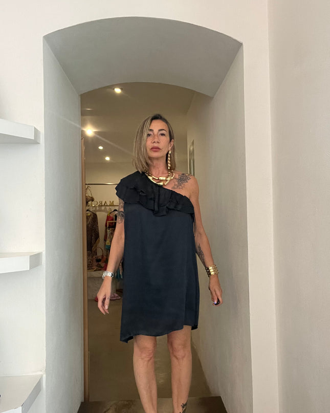 Nueva Vida - Abito Monospalle - YM 2856 ORCHIDEA