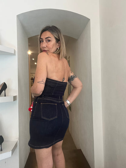 Nueva Vida - Abito Fascia Jeans