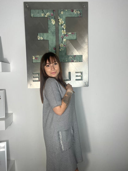 Nueva Vida - Abito Maglia Cristalli Virna