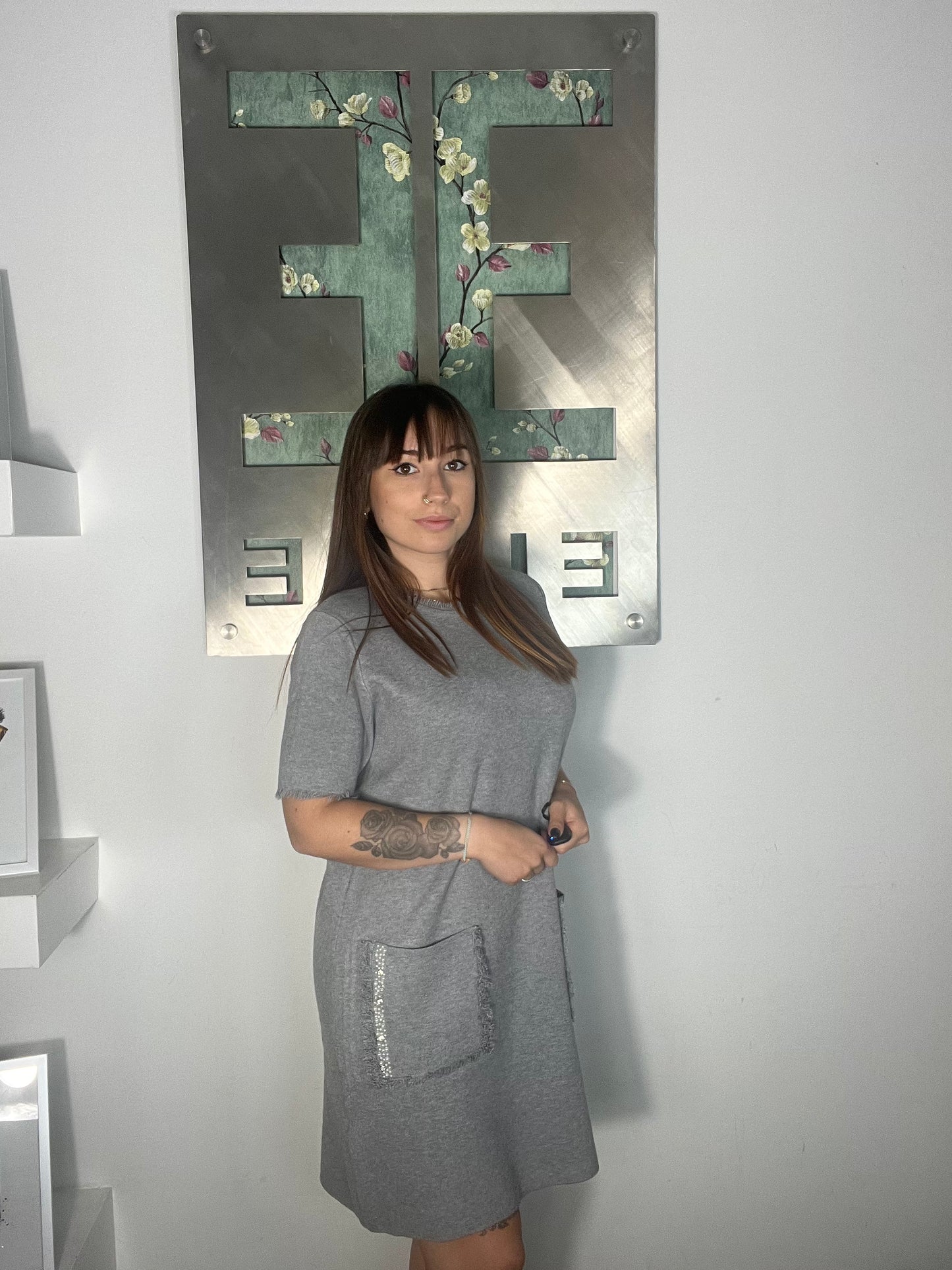 Nueva Vida - Abito Maglia Cristalli Virna