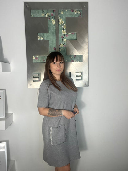 Nueva Vida - Abito Maglia Cristalli Virna