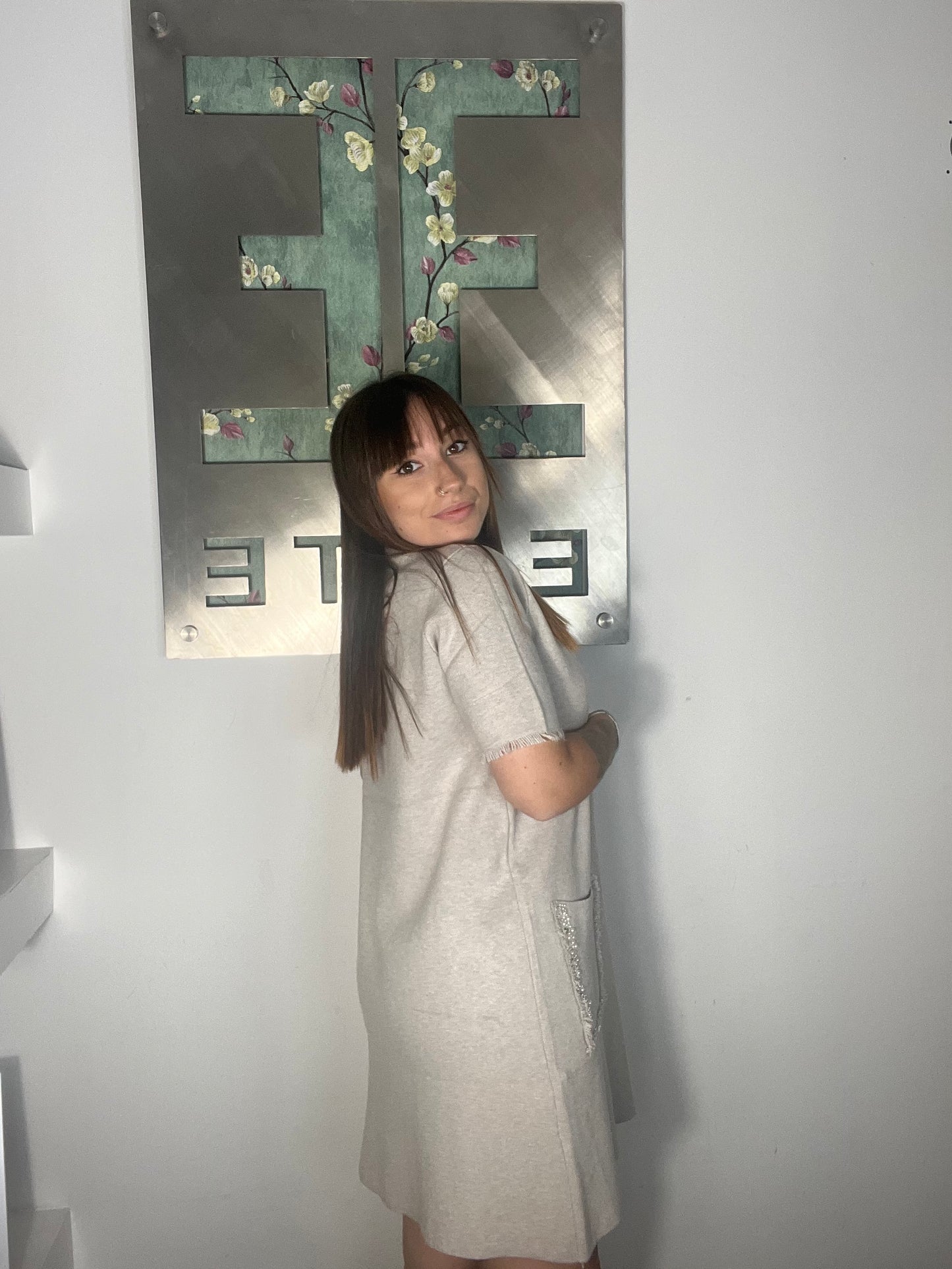 Nueva Vida - Abito Maglia Cristalli Virna