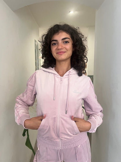 Maglia Hoodie - Rosa / Nero