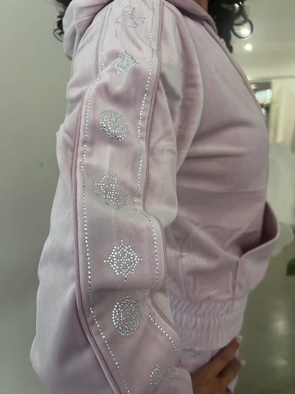 Maglia Hoodie - Rosa / Nero