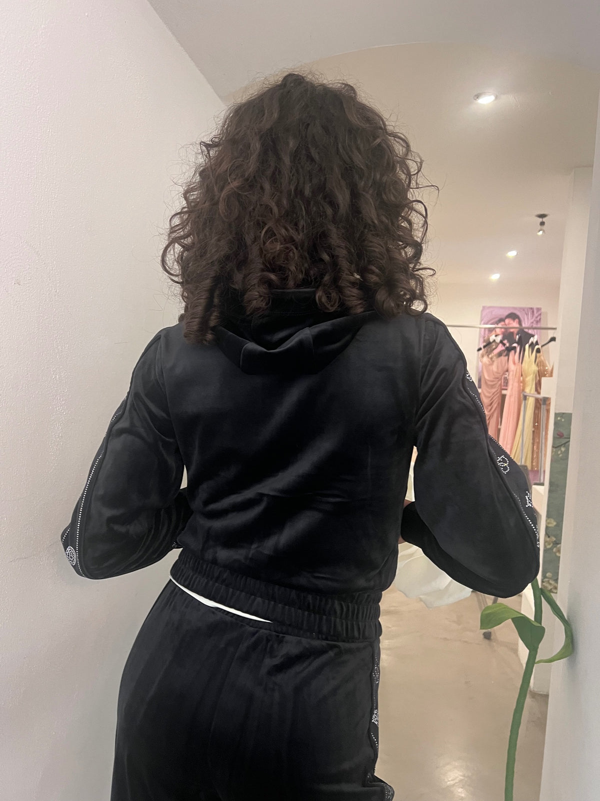 Maglia Hoodie - Rosa / Nero