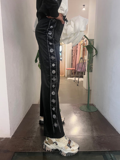 Pantalone Amalia - Nero / Rosa