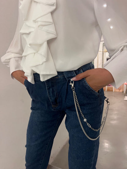 Mom Fit Blue