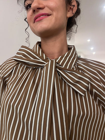 Camicia Rose - Blu / Beige