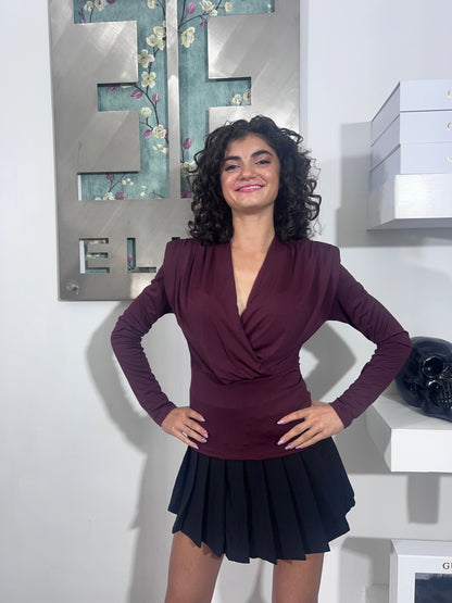 Maglia Gabriella - Nero / Ruggine / Bordeaux / Cioccolato