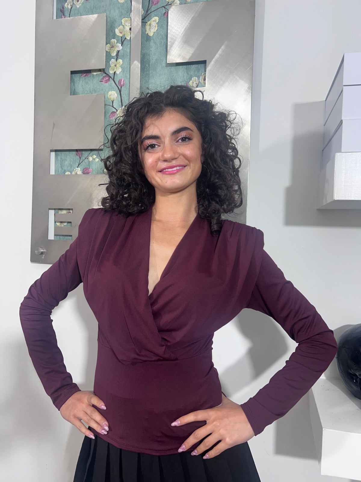 Maglia Gabriella - Nero / Ruggine / Bordeaux / Cioccolato