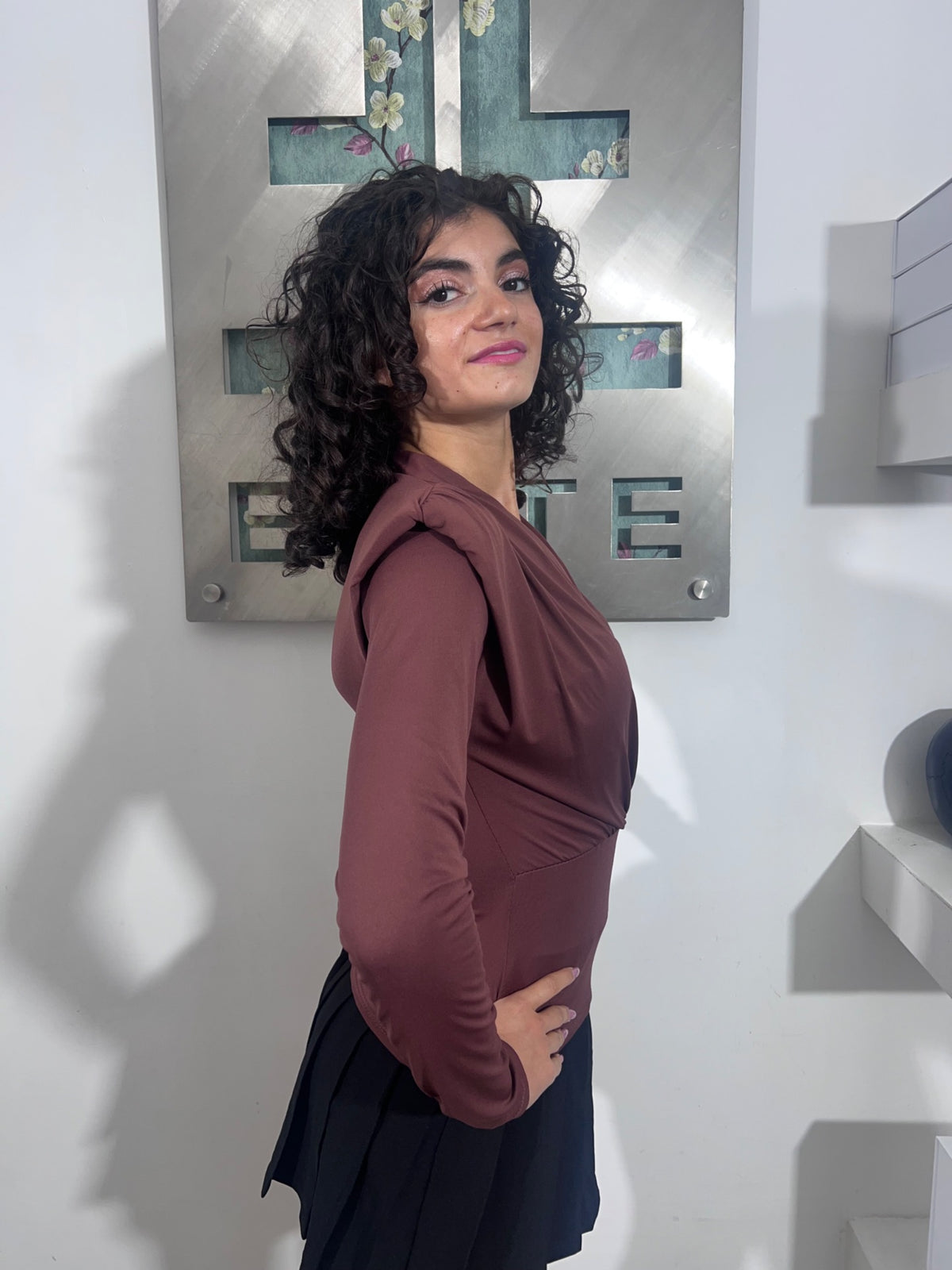 Maglia Gabriella - Nero / Ruggine / Bordeaux / Cioccolato