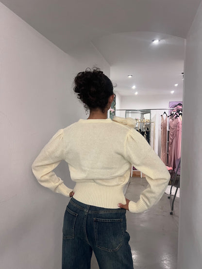 Cardigan Giusy - Nero / Grigio / Nocciola / Panna