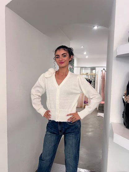 Cardigan Giusy - Nero / Grigio / Nocciola / Panna