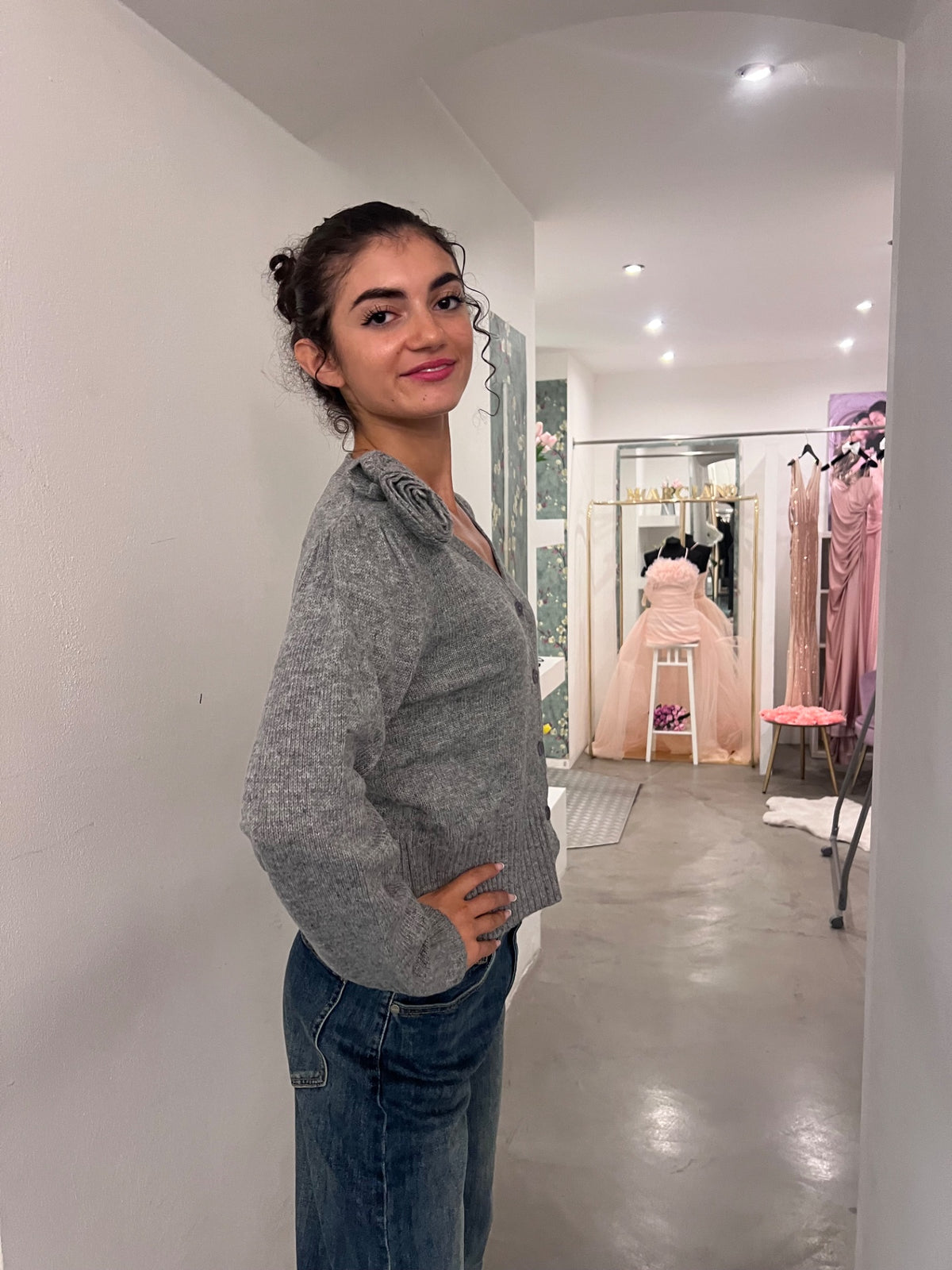 Cardigan Giusy - Nero / Grigio / Nocciola / Panna