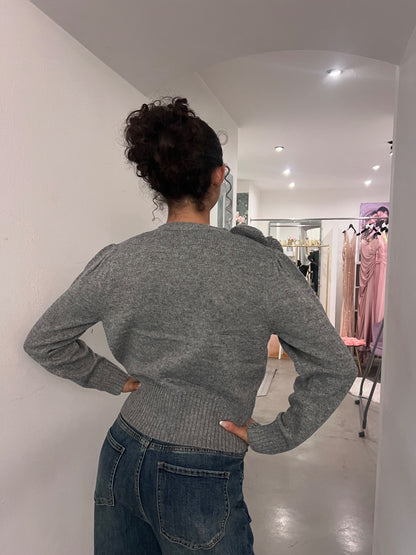 Cardigan Giusy - Nero / Grigio / Nocciola / Panna