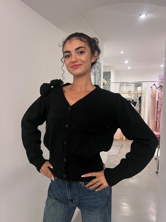 Cardigan Giusy - Nero / Grigio / Nocciola / Panna