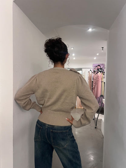 Cardigan Giusy - Nero / Grigio / Nocciola / Panna