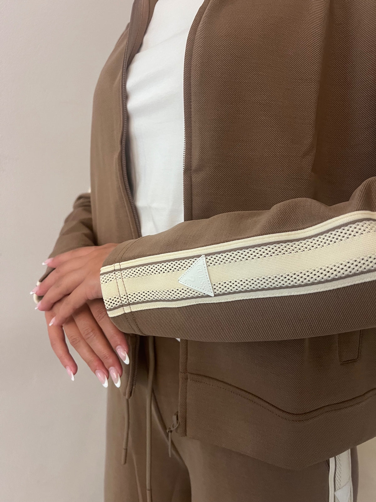 Felpa Zip - Fango