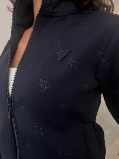 Felpa Zip - Blu / Burro