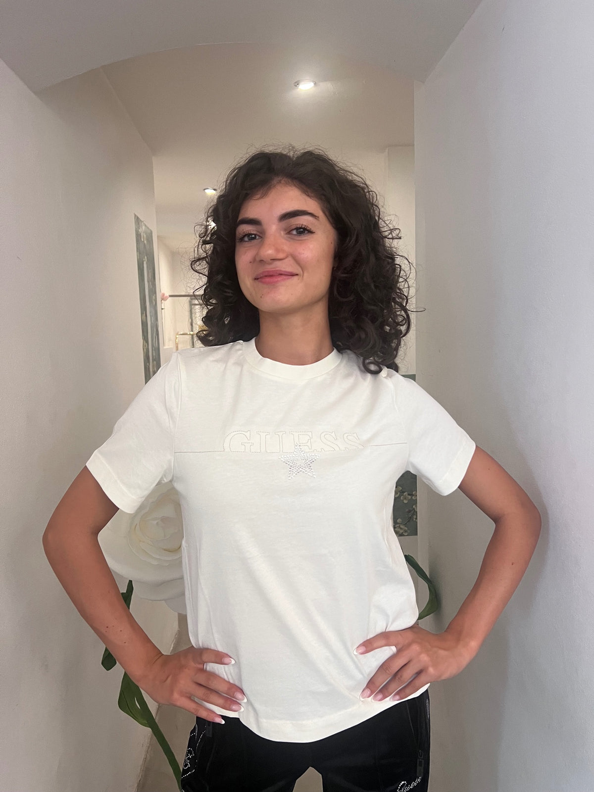 T-Shirt - Burro / Rosa / Nero