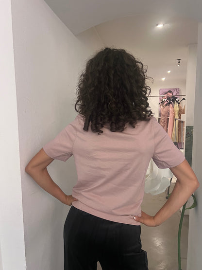 T-Shirt - Burro / Rosa / Nero