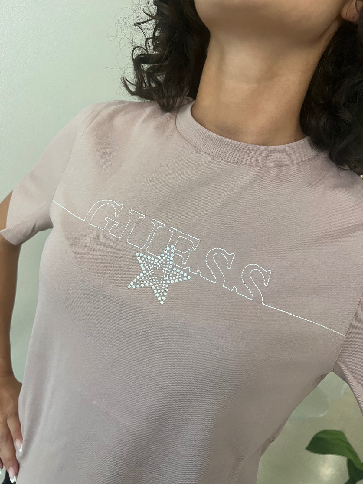 T-Shirt - Burro / Rosa / Nero