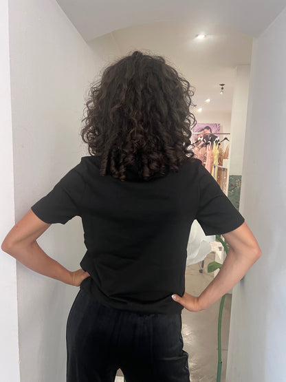 T-Shirt - Burro / Rosa / Nero