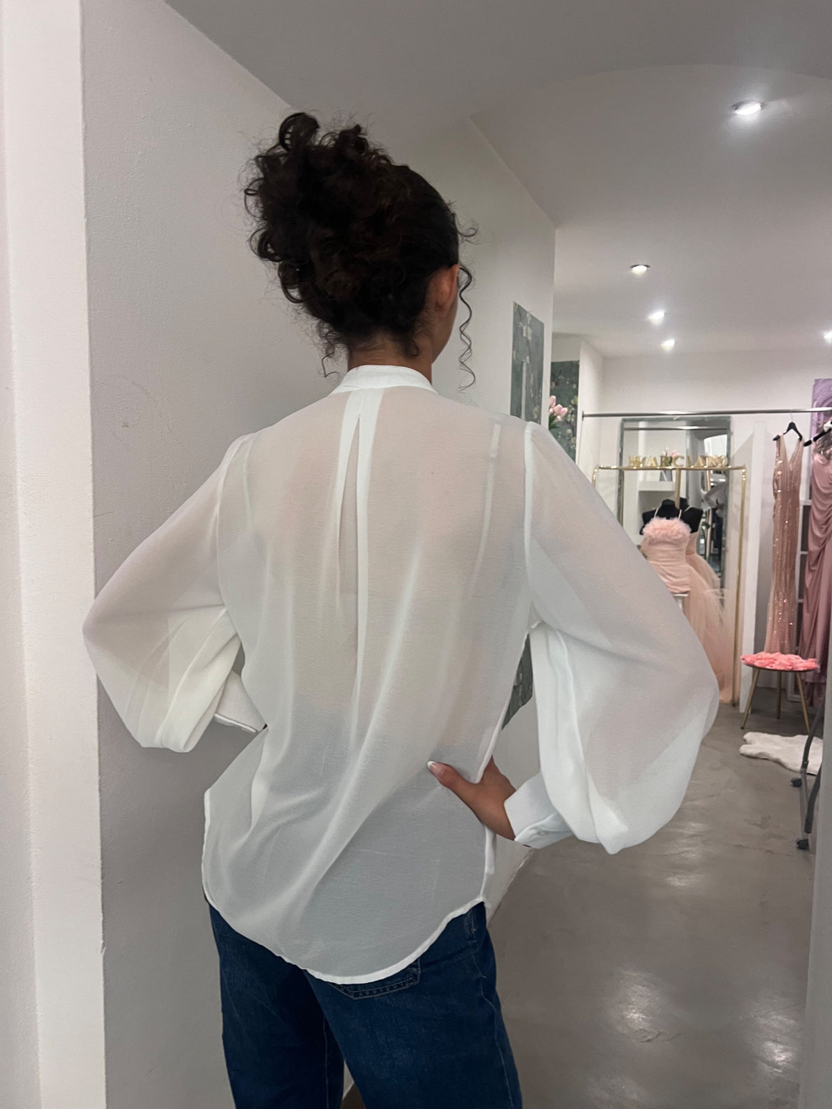 Camicia Claudia - Rosa / Bianco
