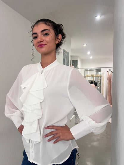 Camicia Claudia - Rosa / Bianco