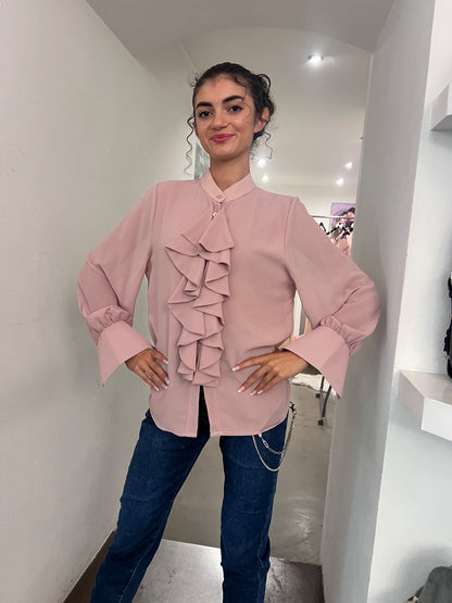 Camicia Claudia - Rosa / Bianco