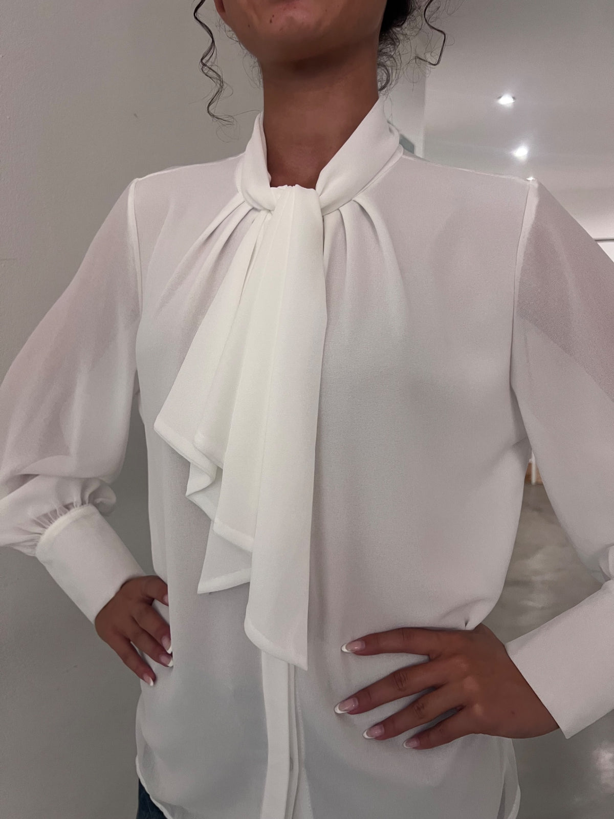 Camicia Gianna - Cioccolato / Bianco