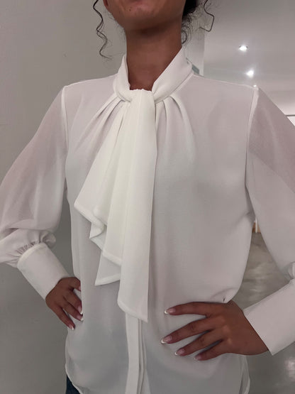 Camicia Gianna - Cioccolato / Bianco