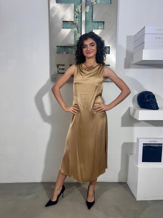 Abito Nadia - Beige / Verde / Blu